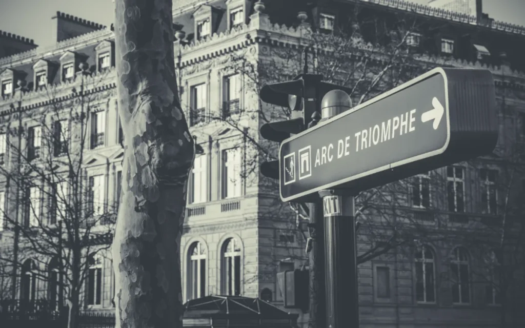 A street sign pointing the way