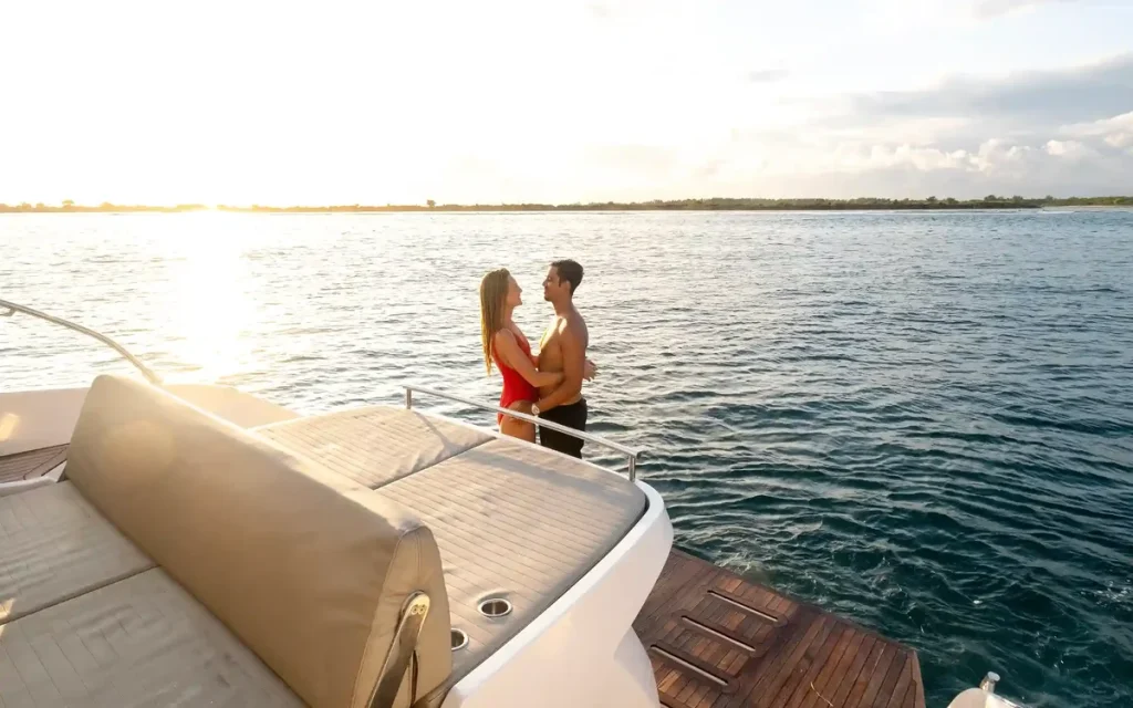 The deck of a liveaboard vessel