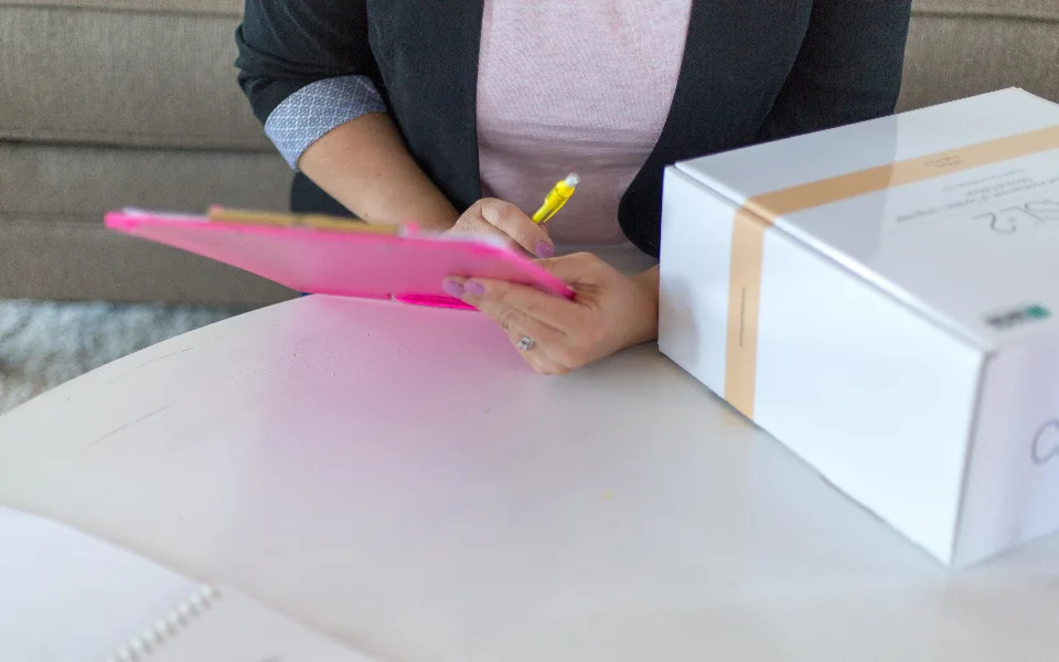 Marking up a document with a highlighter